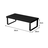 Maxbell Computer Stand Organize Sturdy Monitor Riser Stand Versatile Notebook Holder White and Black