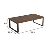 Maxbell Computer Stand Organize Sturdy Monitor Riser Stand Versatile Notebook Holder Brown and Black