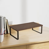 Maxbell Computer Stand Organize Sturdy Monitor Riser Stand Versatile Notebook Holder Brown and Black