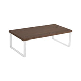 Maxbell Computer Stand Organize Sturdy Monitor Riser Stand Versatile Notebook Holder Brown and White