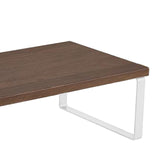 Maxbell Computer Stand Organize Sturdy Monitor Riser Stand Versatile Notebook Holder Brown and White