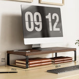 Maxbell Monitor Stand Riser Multiuse Monitor Support Rack for Home Apartments Office Style D