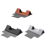 Maxbell Portable PU Laptop Folding Stand for Traveling 5kg Load Bearing Space Saving Black