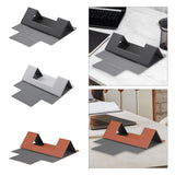 Maxbell Portable PU Laptop Folding Stand for Traveling 5kg Load Bearing Space Saving Black