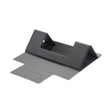 Maxbell Portable PU Laptop Folding Stand for Traveling 5kg Load Bearing Space Saving Black