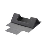 Maxbell Portable PU Laptop Folding Stand for Traveling 5kg Load Bearing Space Saving Black