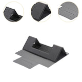 Maxbell Portable PU Laptop Folding Stand for Traveling 5kg Load Bearing Space Saving Black