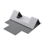 Maxbell Portable PU Laptop Folding Stand for Traveling 5kg Load Bearing Space Saving Silver Gray