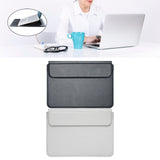 Maxbell 15.4" Laptop Sleeve with Stand Dustproof Accessory for Travel Wrist Rest Pad Black