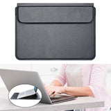 Maxbell 15.4" Laptop Sleeve with Stand Dustproof Accessory for Travel Wrist Rest Pad Black