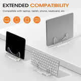 Maxbell Vertical Acrylic Laptop Mini PC Holder Accessory Multifunctional Transparent