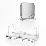 Maxbell Vertical Acrylic Laptop Mini PC Holder Accessory Multifunctional Transparent
