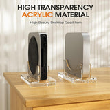 Maxbell Vertical Acrylic Laptop Mini PC Holder Accessory Multifunctional Transparent
