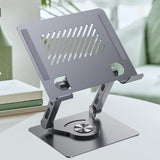 Maxbell Laptop Stand for Desk Sturdy Laptop Bracket for Countertop Document Studying Gray