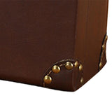 Wooden Trunk Suitcase Luggage Trunk for Window Display Themed Party Keepsake 44cmx14cmx29cm