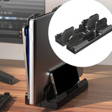 Maxbell Vertical Laptop Stand Holder Tablet Laptop Holder Desktop Holder for Desktop Black