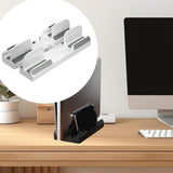Maxbell Vertical Laptop Stand Holder Tablet Laptop Holder Desktop Holder for Desktop White