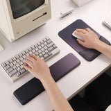 Maxbell Mouse Pad with Wrist Rest Desk Computer Cafe Ergonomic Home Working Mousepad Black