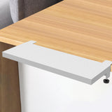Maxbell Keyboard Tray Table Mount Accessory Horizontal Alignment Armrest Shelf Stand White