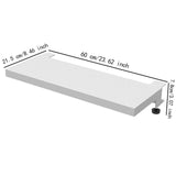 Maxbell Keyboard Tray Table Mount Accessory Horizontal Alignment Armrest Shelf Stand White