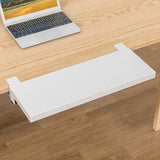 Maxbell Keyboard Tray Table Mount Accessory Horizontal Alignment Armrest Shelf Stand White