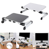 Maxbell Desktop Monitor Stand Riser Tablet Phone Stand for Sturdy Room Dorm Printers White
