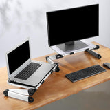 Maxbell Desktop Monitor Stand Riser Tablet Phone Stand for Sturdy Room Dorm Printers White