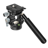 Maxbell Tripod Fluid Head with 1/4" Screw Hydraulic Damping with Quick Release Plate