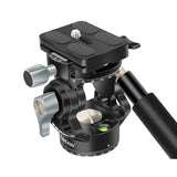 Maxbell Tripod Fluid Head with 1/4" Screw Hydraulic Damping with Quick Release Plate