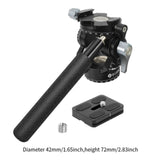 Maxbell Tripod Fluid Head with 1/4" Screw Hydraulic Damping with Quick Release Plate