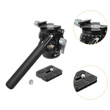 Maxbell Tripod Fluid Head with 1/4" Screw Hydraulic Damping with Quick Release Plate