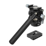 Maxbell Tripod Fluid Head with 1/4" Screw Hydraulic Damping with Quick Release Plate