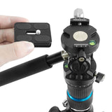 Maxbell Tripod Fluid Head with 1/4" Screw Hydraulic Damping with Quick Release Plate