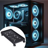 Maxbell Computer Tower Stand Storage Rack Mobile Rolling Wheel Sturdy PC Tower Stand Black