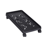 Maxbell Computer Tower Stand Storage Rack Mobile Rolling Wheel Sturdy PC Tower Stand Black