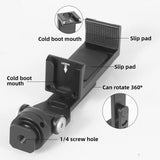 Maxbell Phone Tripod Mount with Cold Shoe Versatile for Plane Tabletop Train