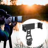 Maxbell Phone Tripod Mount with Cold Shoe Versatile for Plane Tabletop Train