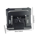 Maxbell Folding Laptop Stand Lightweight Computer Stand for Living Room Bedroom Home Black