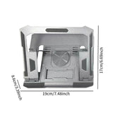 Maxbell Folding Laptop Stand Lightweight Computer Stand for Living Room Bedroom Home Silver