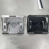 Maxbell Folding Laptop Stand Lightweight Computer Stand for Living Room Bedroom Home Silver