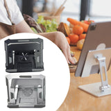 Maxbell Foldable Laptop Stand Nonslip Riser Base for up to 17.3 inch Bedroom Desktop Black