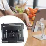 Maxbell Foldable Laptop Stand Nonslip Riser Base for up to 17.3 inch Bedroom Desktop Black