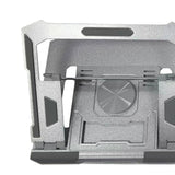 Maxbell Foldable Laptop Stand Nonslip Riser Base for up to 17.3 inch Bedroom Desktop Silver