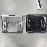 Maxbell Foldable Laptop Stand Nonslip Riser Base for up to 17.3 inch Bedroom Desktop Silver