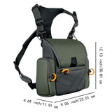 Maxbell Binocular Harness Chest Bag Large Capacity Multi Pocket Storage Bag Bag