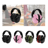 Maxbell Noise Reduction Earmuff Adjustable for Lawn Mowing Workshop Construction Black