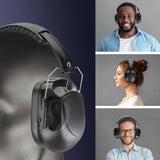 Maxbell Noise Reduction Earmuff Adjustable for Lawn Mowing Workshop Construction Black