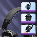 Maxbell Noise Reduction Earmuff Adjustable for Lawn Mowing Workshop Construction Black