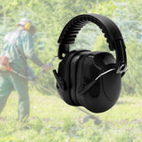 Maxbell Noise Reduction Earmuff Adjustable for Lawn Mowing Workshop Construction Black