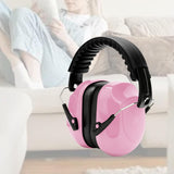 Maxbell Noise Reduction Earmuff Adjustable for Lawn Mowing Workshop Construction Pink